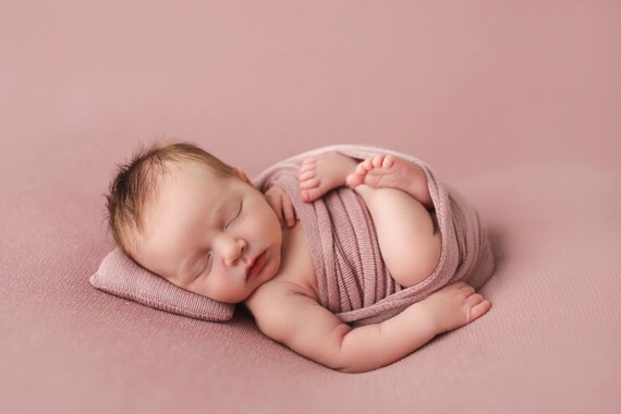 Newborn Baby Stretch Lace Floral Wrap Swaddle Photography Prop Photo Backdrop