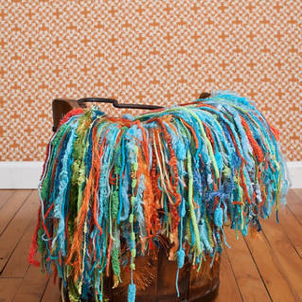 Circus Blue, Orange, Green Fringe Throw Newborn Photo Prop, Baby Props, Photography Props, Colorful, Gender Neutral Props
