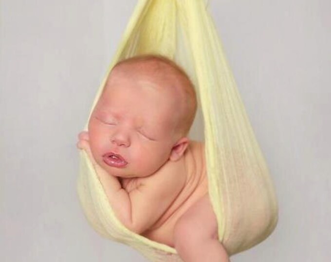 Sunshine Yellow Cheesecloth Newborn Baby Wrap Photography Prop