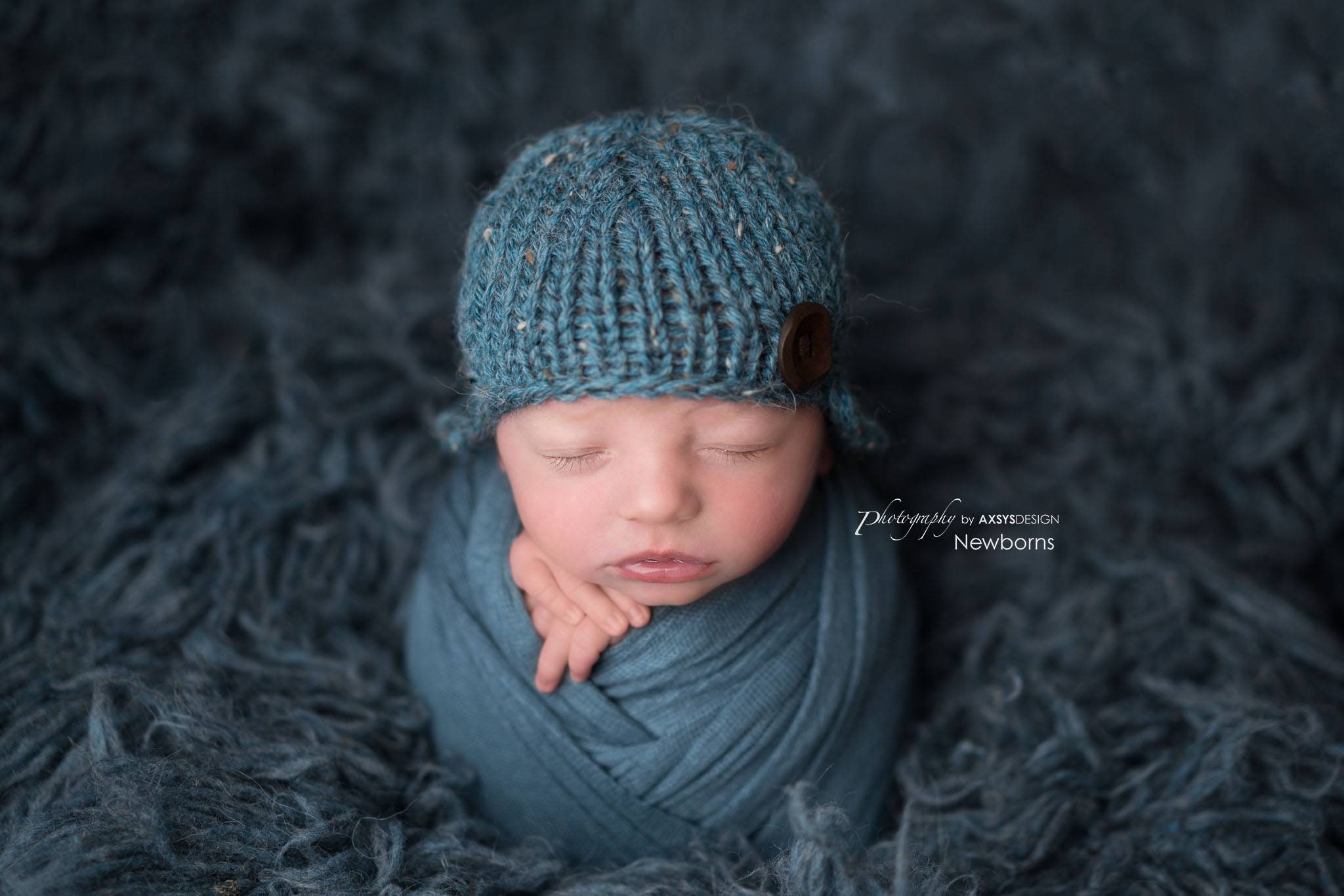 Newborn Boy Swaddle Wrap Photo Prop Baby Dark Blue Newborn Etsy
