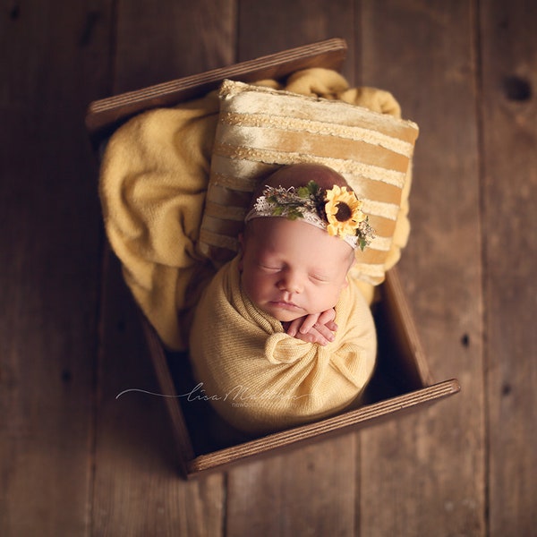 Newborn Swaddling Wrap Photography Prop, Yellow Fuzzy Newborn Swaddling Fabric Layer, Baby Boy, Girl Prop, Custom Photo Props, Colorful