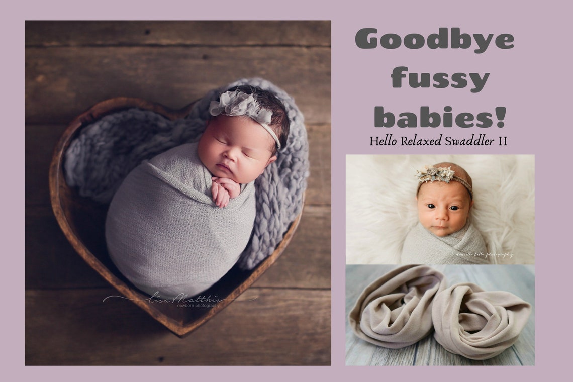 Newborn Swaddling Sacks Photography Prop 2 Swaddle Tube for Etsy