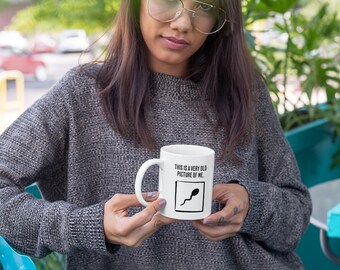 This Is a Very Old Picture of Me Mug - Funny Minimalist Sperm Design
