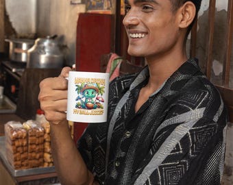 Wanna Drink My Ball Juice Mug - Funny Tropical Dino Design