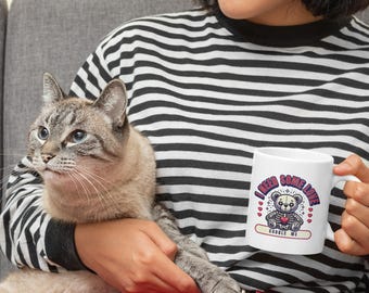 I Need Some Love Mug - Cute Skeleton Teddy Bear Design