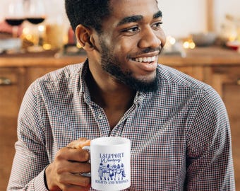 I Support Womens Rights and Wrongs Mug - Winky and Empowering Feminist Design