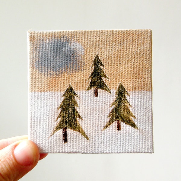 tiny forest 12 / original painting on canvas