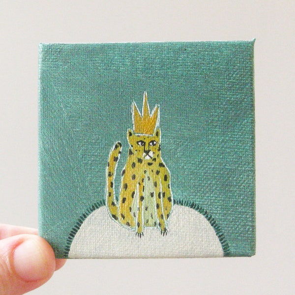 wild king / original painting on canvas