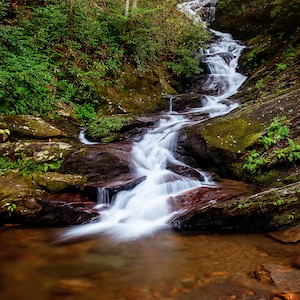 Green Mountain Fall, Mountain Waterfall, NC