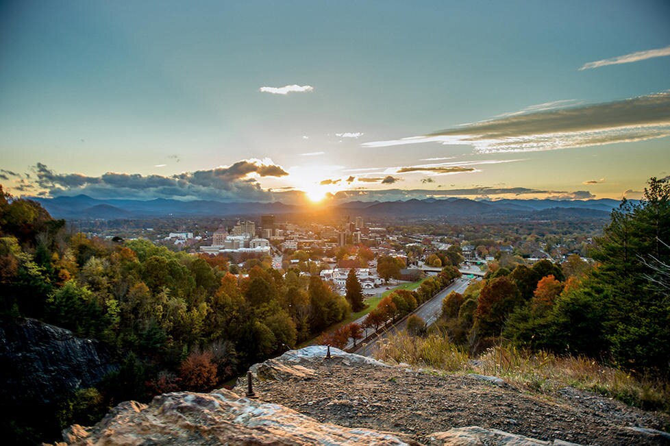 The Cut Asheville NC Sunset Downtown Asheville in the Etsy