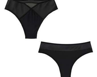 Set met hoge taille en bikinibroekje – The Black Edit