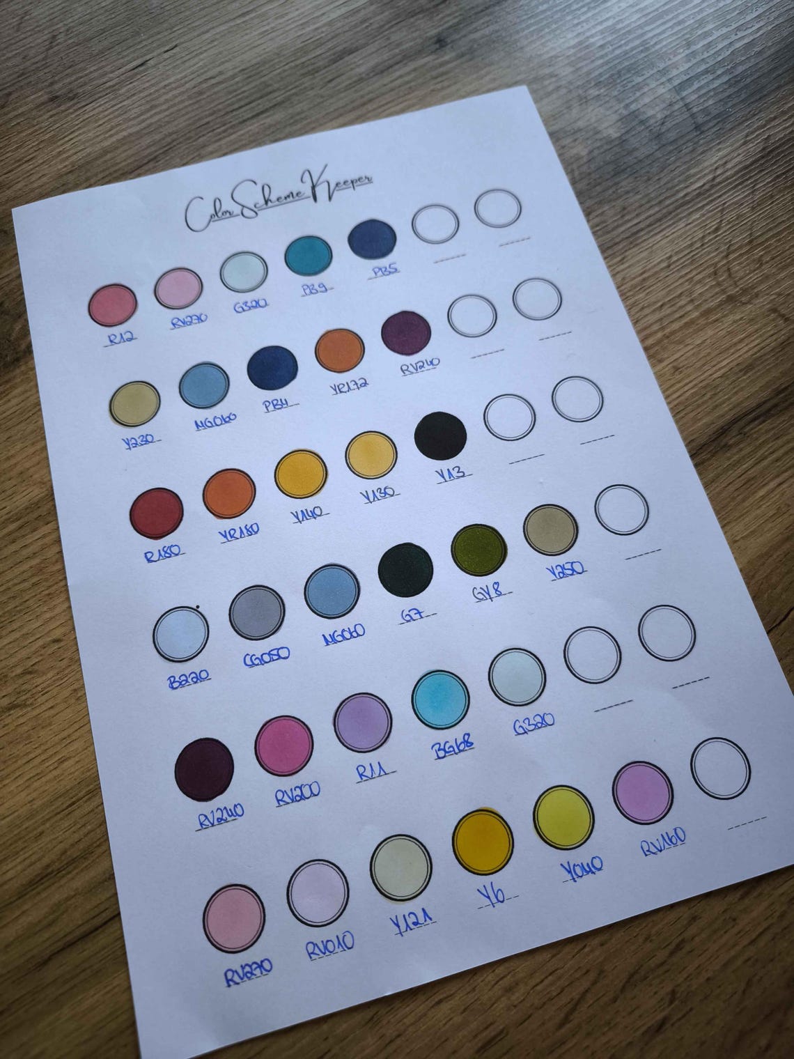 Color Scheme Keeper - Etsy