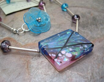 Fused Glass Necklace by Artisan Beth Mellor Beeboo