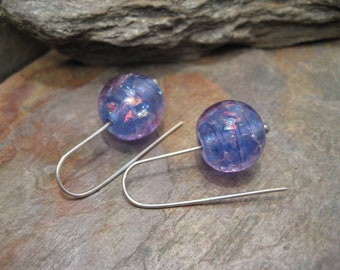 Dichroic Glass Sterling Silver (Earrings) by Beth Mellor Beeboo