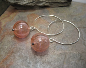 Glass Rattles with Sterling Silver (Earrings) by Beth Mellor Beeboo