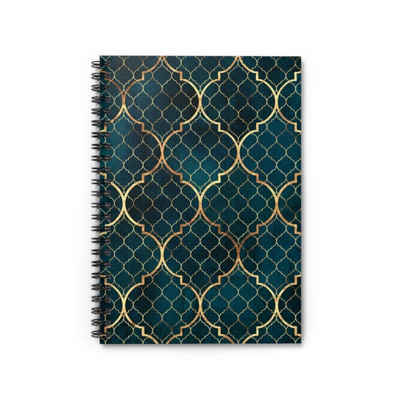 Submerged Reflections Notebook: Dark Green Journal, Ruled Pages