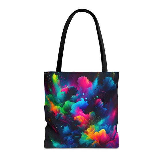 Colorful Palette Tote Bag: Art Lover's Shopping Bag