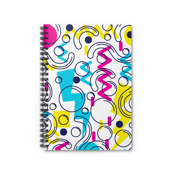 Abstract Design Spiral Notebook: Doodle Craze Journal, Ruled Lines