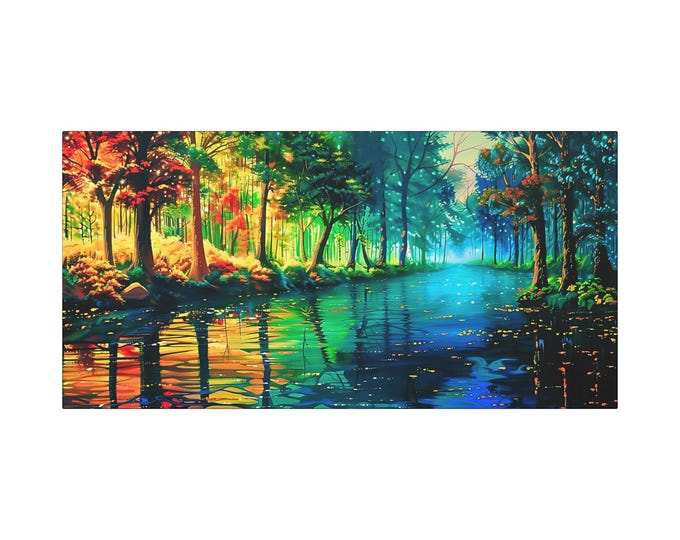 Shaded Waters Picturesque Canvas Decor, Seasonal Accent