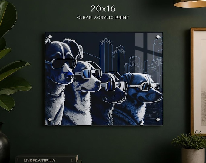 The Hound-Over Acrylic Print | Abstract Wall Accent