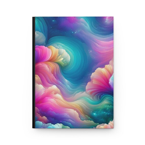 Cosmic Dream Hardcover Journal: Astral Eruption Watercolor Notebook