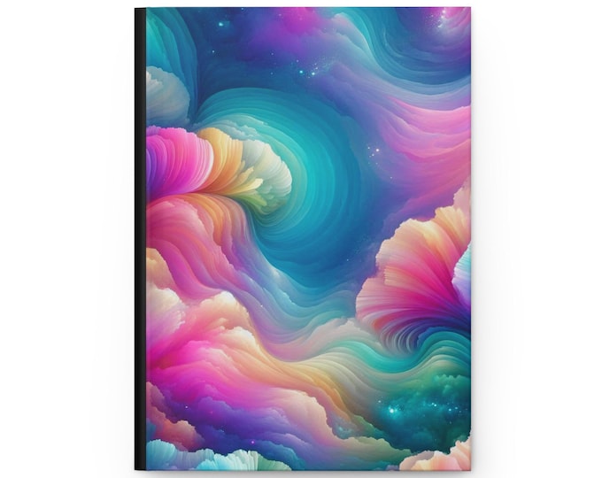 Cosmic Dream Hardcover Journal: Astral Eruption Watercolor Notebook