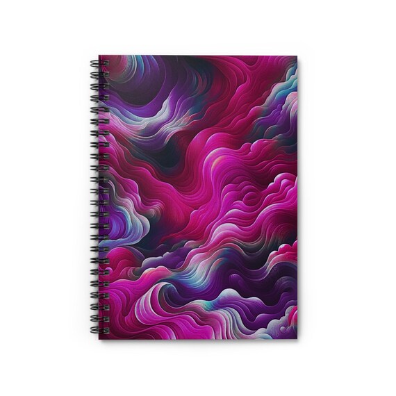 Gradient Elixir Spiral Notebook: Ruled Pages, Vibrant Journal
