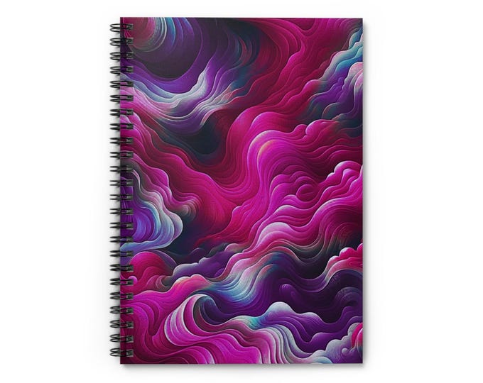 Gradient Elixir Spiral Notebook: Ruled Pages, Vibrant Journal