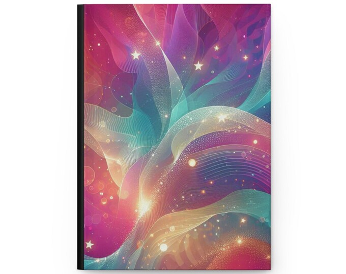 Watercolor Canvas Hardcover Journal: Vibrant Dream Diary, Ruled Lines