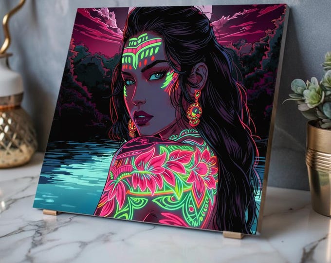 The Luminous Kaitiaki Acrylic Print | French Cleat Hanging