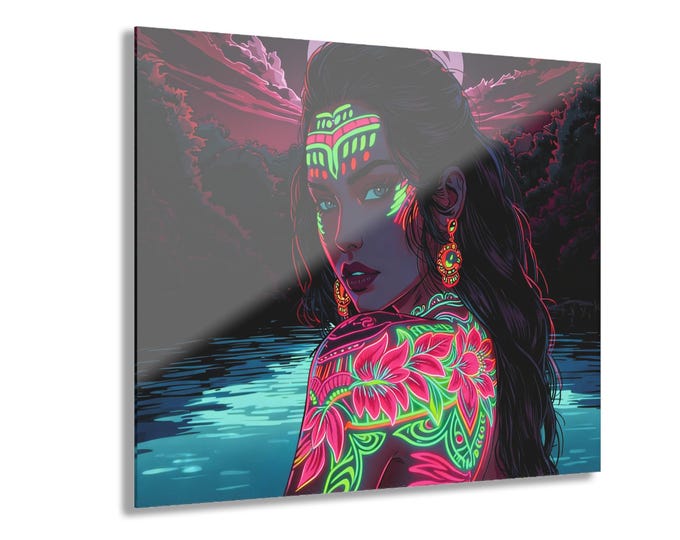 The Luminous Kaitiaki Acrylic Print | French Cleat Hanging