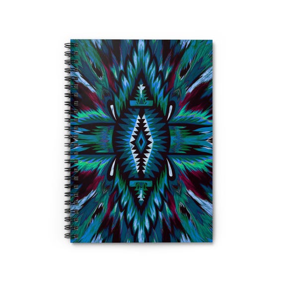 Electric Vibrations Spiral Notebook: Colorful Psychedelic Art Journal
