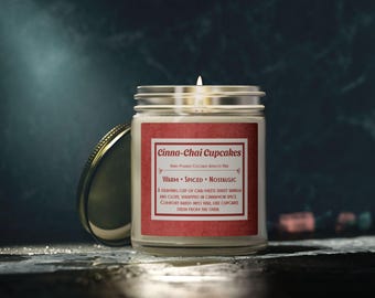 Cinna-Chai Cupcakes Coconut Apricot Wax Candle Jar | 4oz & 9oz Cinnamon Chai Scent