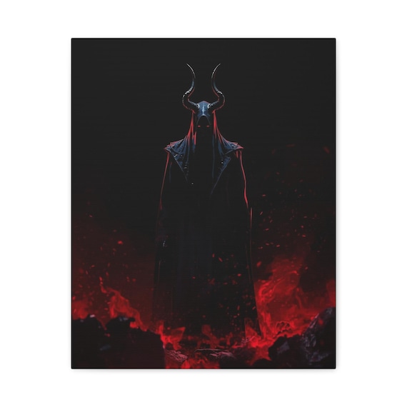 Gothic Eyes Matte Canvas Wall Art: Mythical Home Decor (16x20)