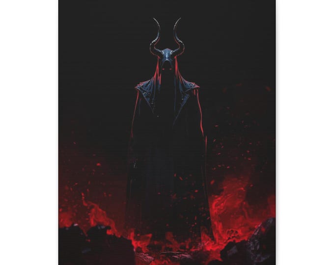 Gothic Eyes Matte Canvas Wall Art: Mythical Home Decor (16x20)