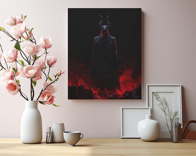 Gothic Eyes Matte Canvas Wall Art: Mythical Home Decor (16x20)