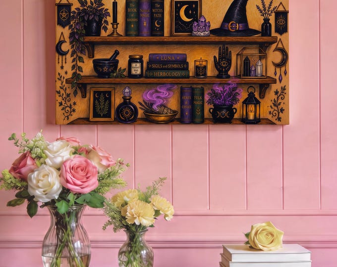 Private Practice Matte Canvas Artwork | Eclectic Witch Inspired Home Decor