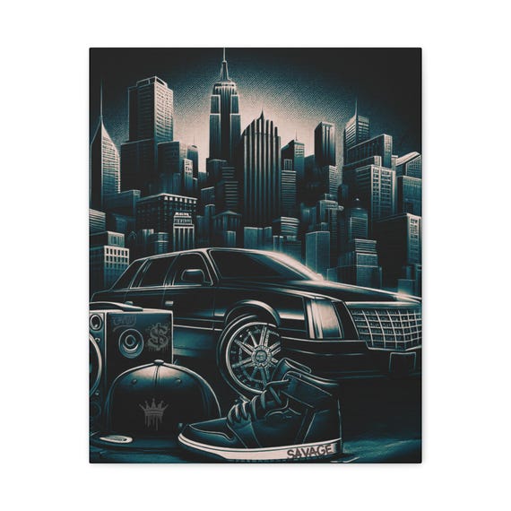Urban Graffiti Canvas Wall Art: City Street Style Decor