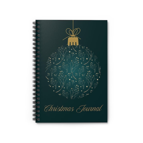 Christmas Ornament Spiral Notebook: Holiday Journal, Festive Planner