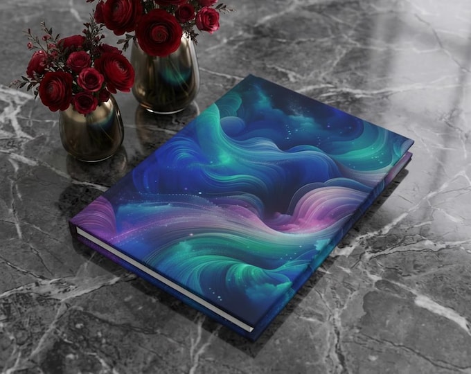 Cosmic Fog Journal: Matte Hardcover Notebook, Ruled Lines