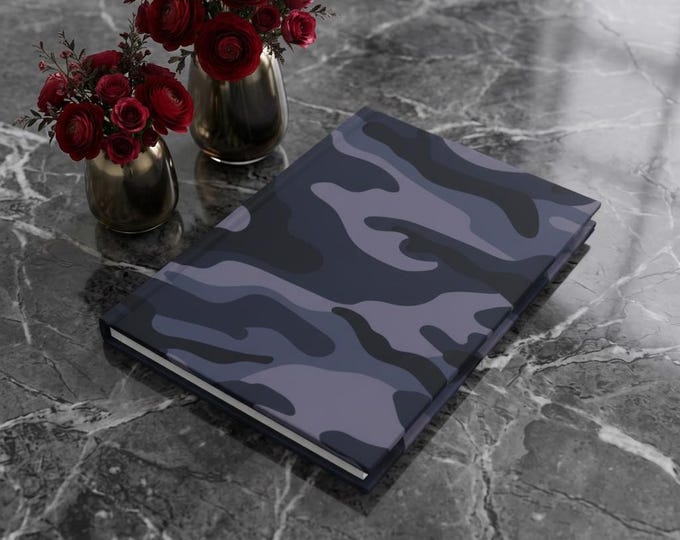 Tactical Thoughts Camouflage Hardcover Journal: Military Inspired Notebook, Ruled Lines