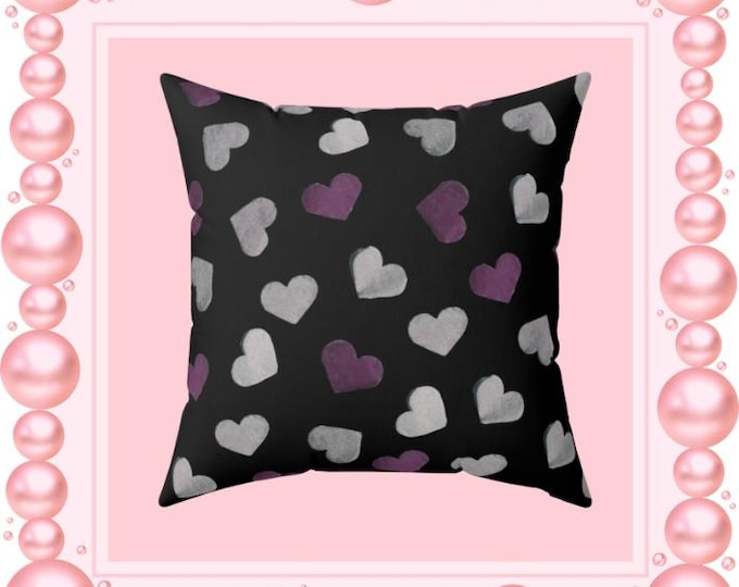 Heart Pattern Decorative Pillow