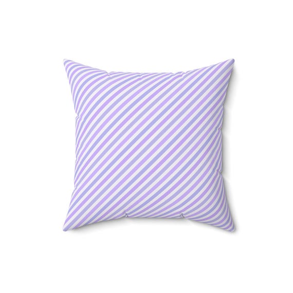 Lavender Spun Polyester Square Pillow: Chic Home Decor Accent