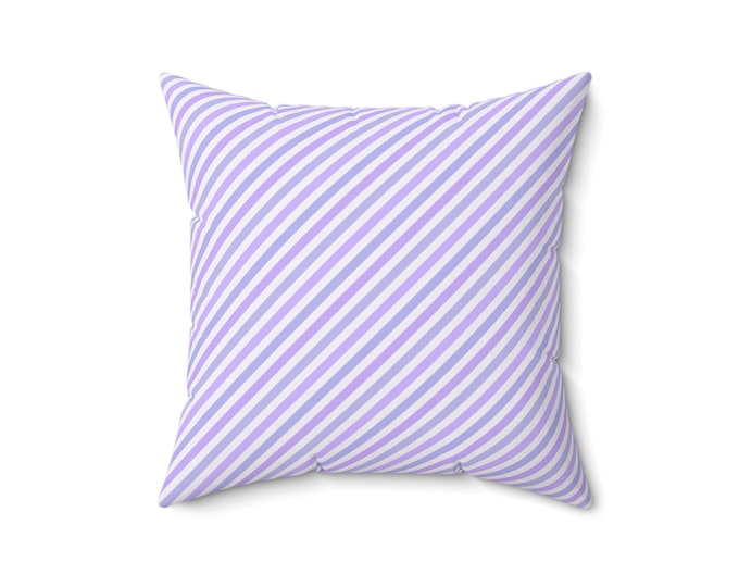 Lavender Spun Polyester Square Pillow: Chic Home Decor Accent