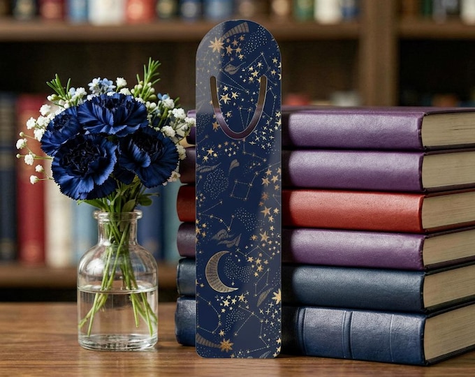 Celestial Constellation Moon Bookmark | Metal Corner Bookmark