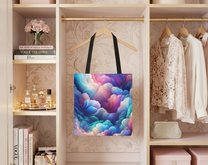 Pastel Cloud Tote Bag: Bohemian Style Carryall - Eco-Friendly Shopper
