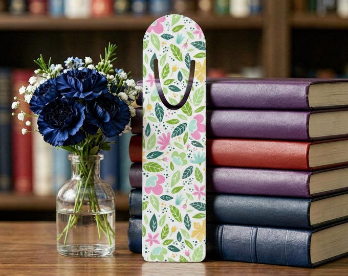 Spring Floral Chic Bookmark | Art Garden Metal Marker