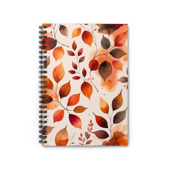 Autumn Vines Spiral Notebook: Fall-Themed Journal & Sketchbook