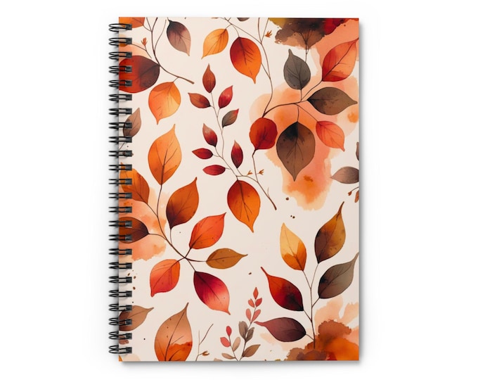 Autumn Vines Spiral Notebook: Fall-Themed Journal & Sketchbook