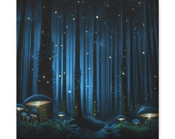 Enchanted Forest Canvas Wall Art: Magical Nature Home Decor